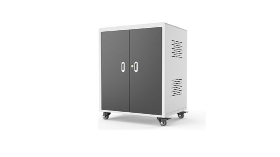 Cabinet de recharge pour ordinateur portable à 30 ports avec 4 roues et frein 720*530*940mm Dimension 70kg Poids