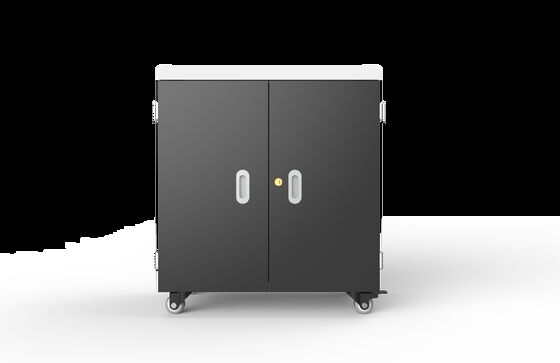 Chariot de recharge intelligent à 36 ports USB avec système de protection de sécurité 8S et ventilateurs de refroidissement pour écoles