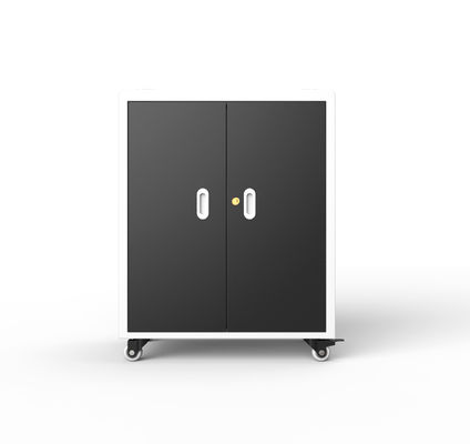 Cabinet de recharge pour ordinateur portable à 30 ports avec 4 roues et frein 720*530*940mm Dimension 70kg Poids