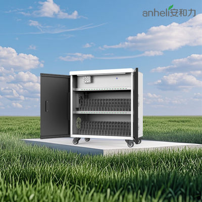 36 ports USB Smart Tablet Charging Trolley avec système de protection de sécurité 8S et ventilateurs de refroidissement