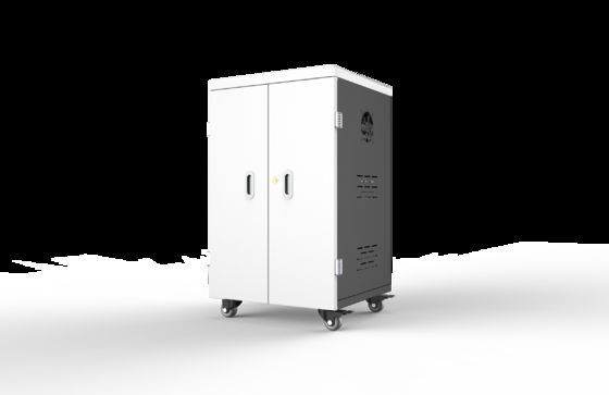 Cabinet de recharge de tablettes de courant alternatif à 42 ports avec trous de ventilation et 2 roues avec frein