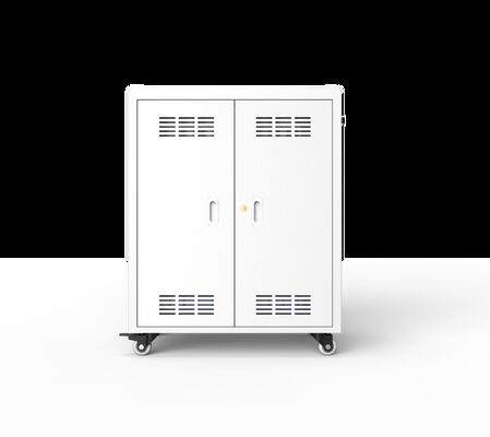 Cabinet de recharge pour ordinateur portable à courant alternatif à 30 ports avec feuille galvanisée et ventilateurs de refroidissement pour Chromebooks