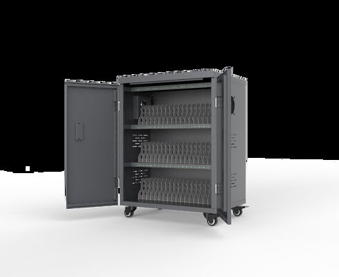 Armoire de rangement et de chargement pour tablettes, 54 emplacements USB, chariot de chargement intelligent