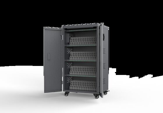 64 Ports de charge Voiture de charge de tablette avec système de protection de sécurité 8S et ventilateurs de refroidissement